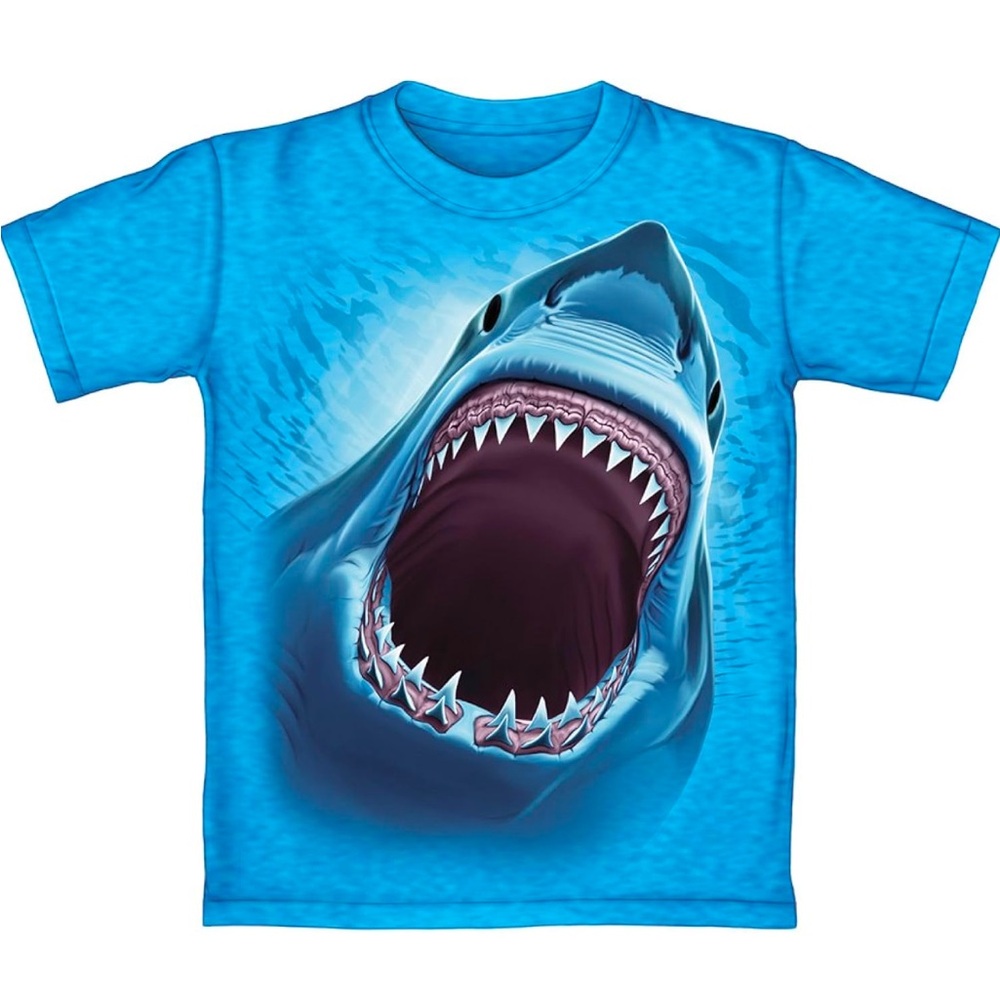 Shark Short Sleeve Shirt Blue